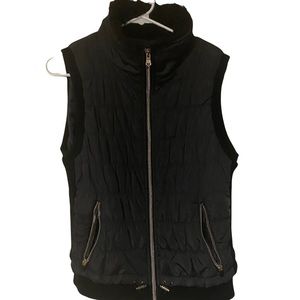 WOMEN'S Calvin Klein Performance Faux Fur Vest Quilted Size Medium Full Zip